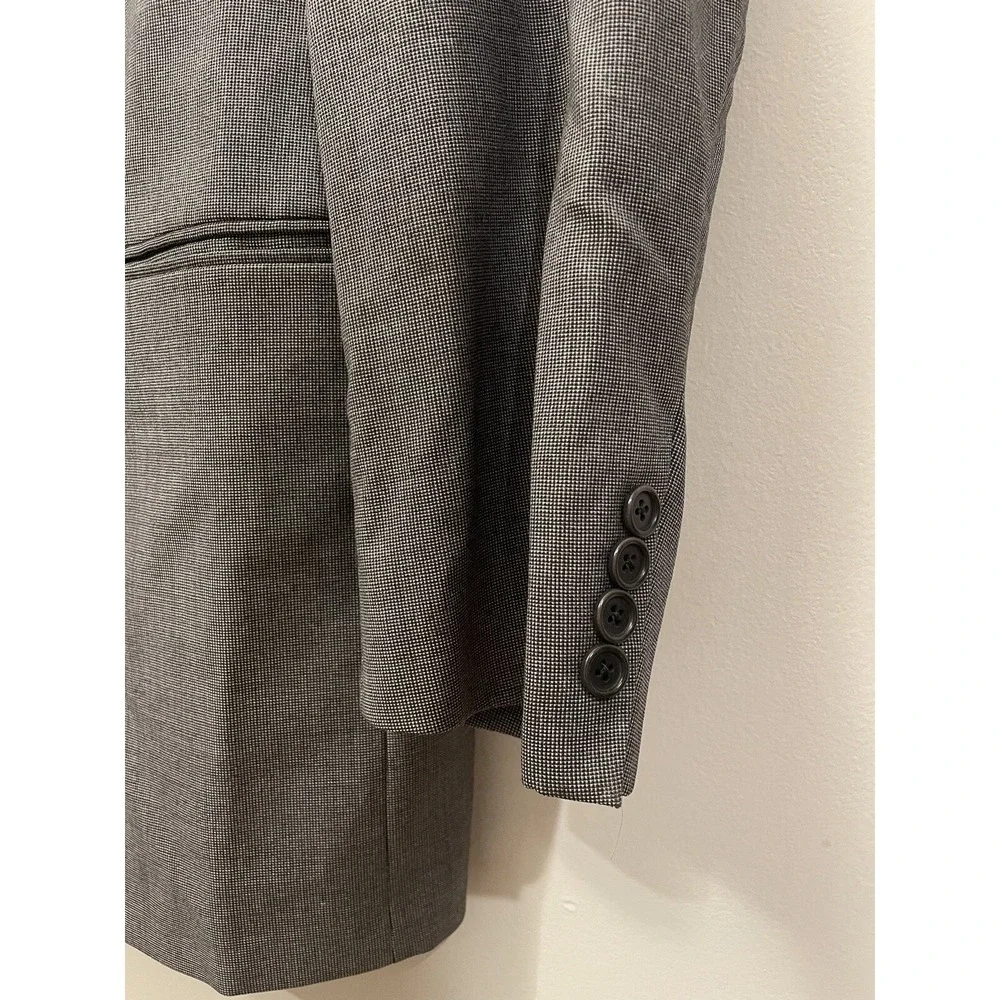 Brooks Brothers Loro Piana‎ Blazer Men 46L Long Grey Super 110s Wool Sport Coat